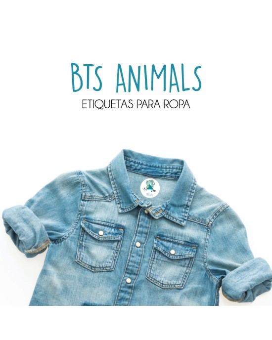 Ropa Bts Animals-Etiquetas Para Ropa