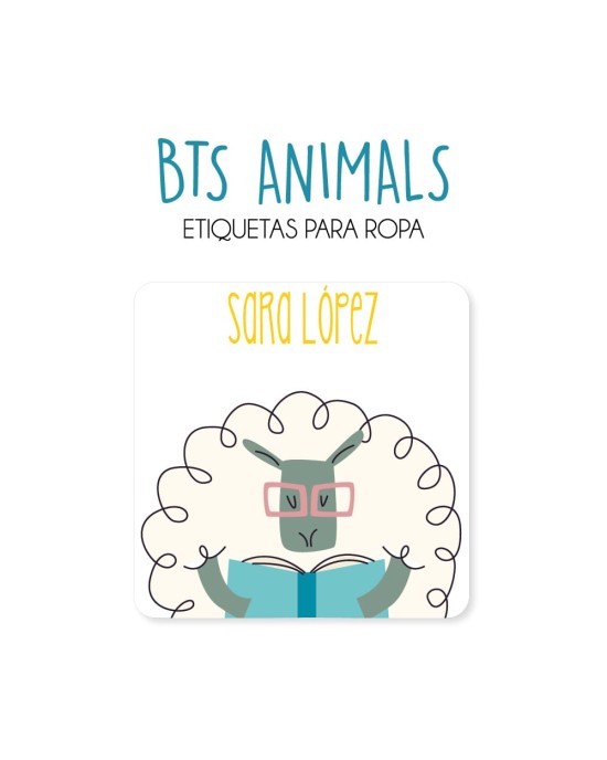 Ropa Bts Animals-Etiquetas Para Ropa