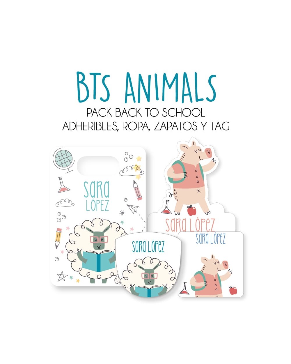 Pack Back to School Bts Animals-Pack Back To School