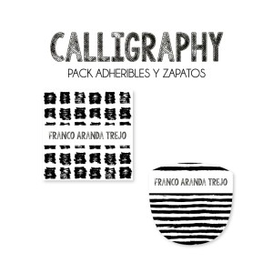 Pack Escuela y Zapatos Calligraphy