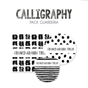 Pack Guardería Calligraphy