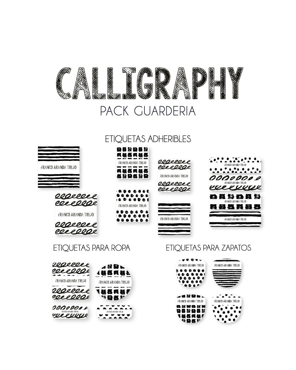 Pack Guardería Calligraphy | Pack Guarderia Pack Guardería Calligraphy | Pack Guarderia