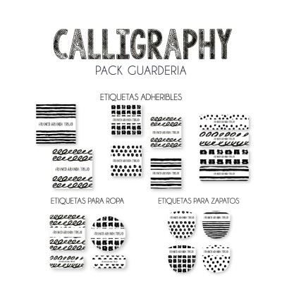 Pack Guardería Calligraphy Pack Guardería Calligraphy