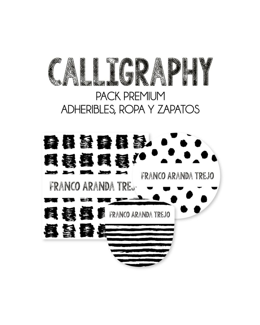 Pack Premium Ropa, Zapatos y Escuela Calligraphy | Pack Premium Pack Premium Ropa, Zapatos y Escuela Calligraphy | Pack Premium