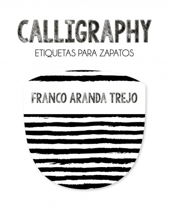 Pack Escuela y Zapatos Calligraphy | Pack Adheribles y Zapatos