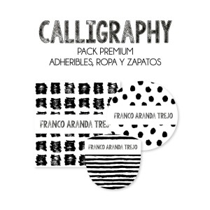 Pack Premium Ropa, Zapatos y Escuela Calligraphy