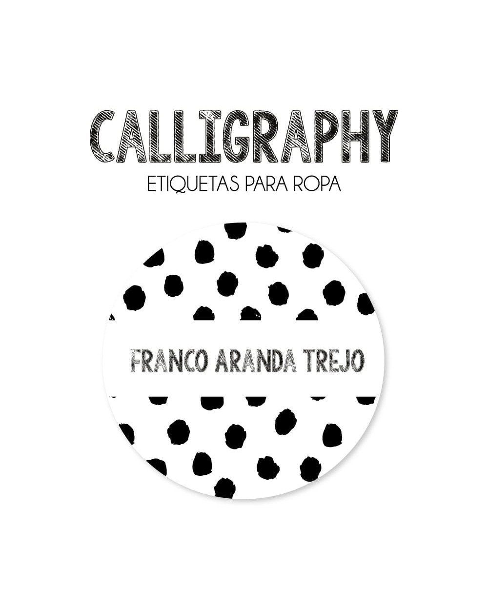 Ropa Calligraphy-Etiquetas Para Ropa Ropa Calligraphy-Etiquetas Para Ropa