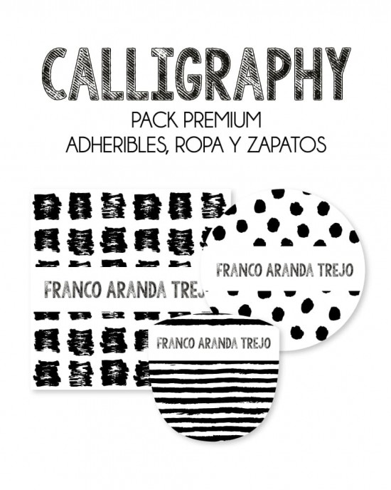 Pack Premium Ropa, Zapatos y Escuela Calligraphy | Pack Premium