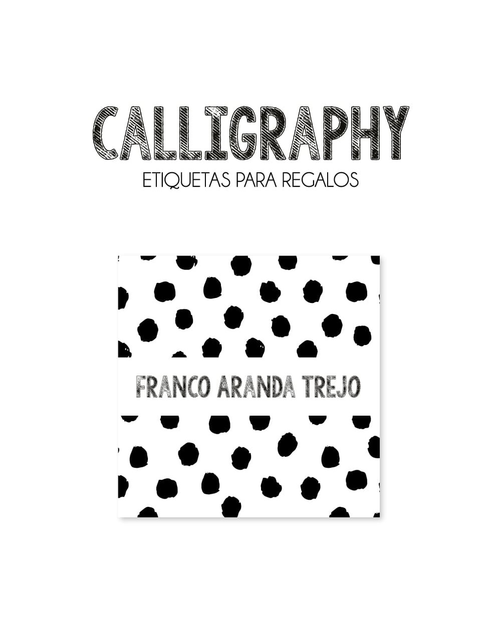 Paquete de etiquetas para Regalo Calligraphy - Etiquetas Para Regalos Paquete de etiquetas para Regalo Calligraphy - Etiquetas Para Regalos