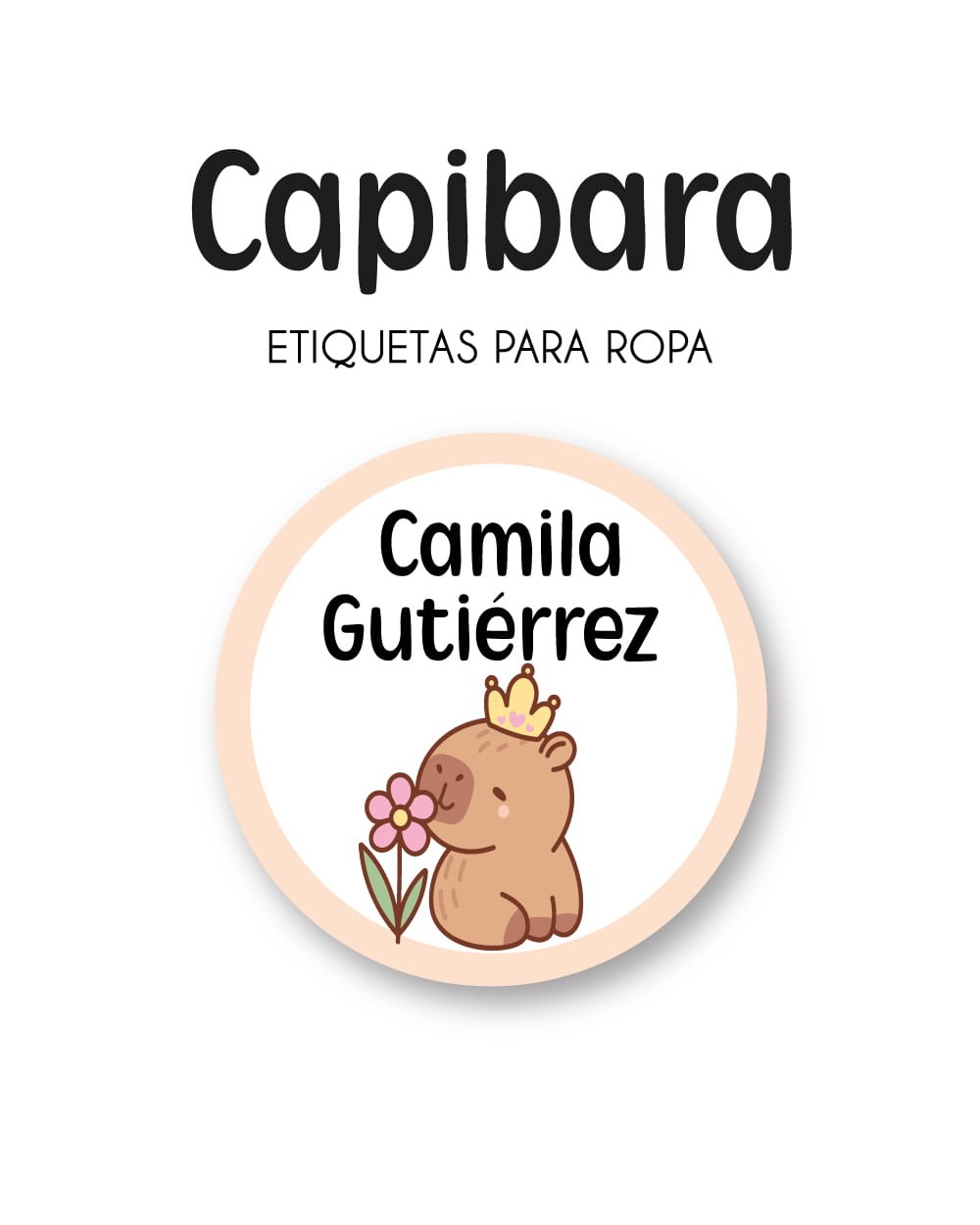 Ropa Capibara - Etiquetas Para Ropa Ropa Capibara - Etiquetas Para Ropa
