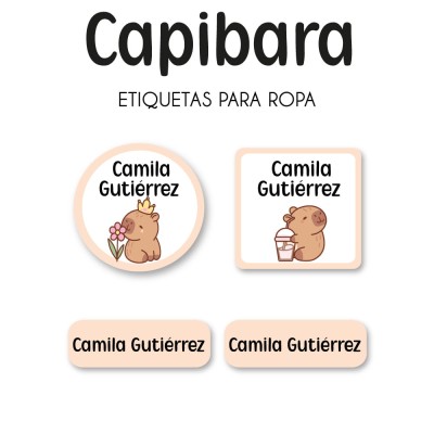 Ropa PLANCHABLES Capibara Ropa PLANCHABLES Capibara