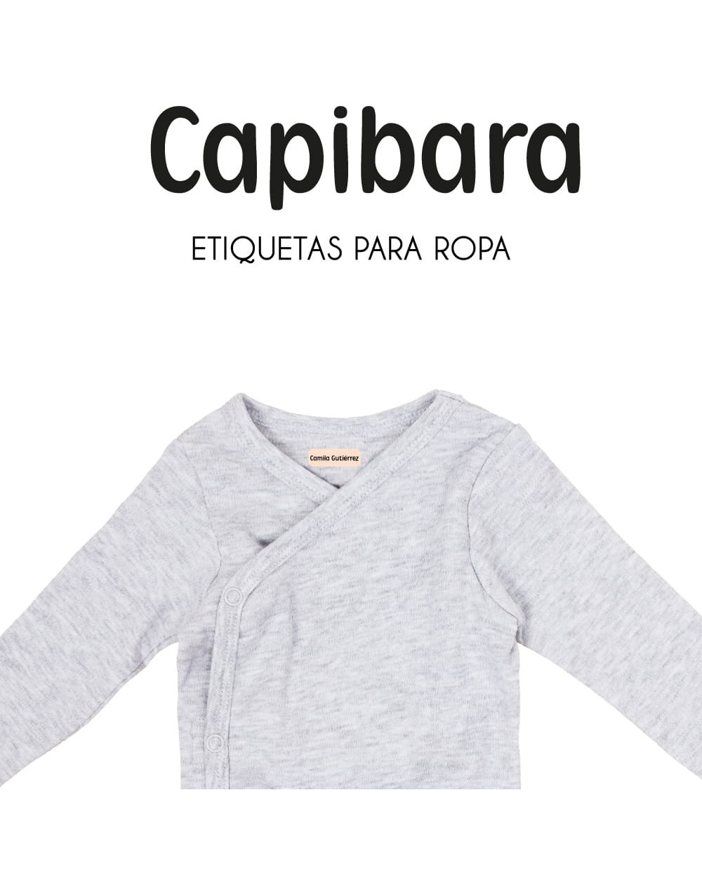 Ropa Capibara - Etiquetas Para Ropa Ropa Capibara - Etiquetas Para Ropa