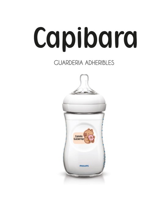 Guarderia Capibara| Etiquetas Para Guarderia