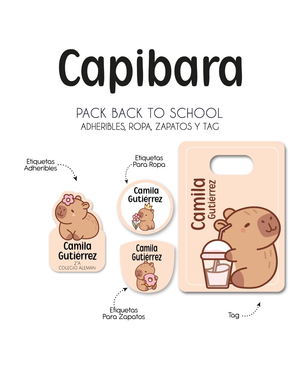 Pack Back to School Capibara-Pack Back To School Pack Back to School Capibara-Pack Back To School
