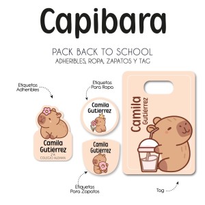 Pack Back to School Capibara
