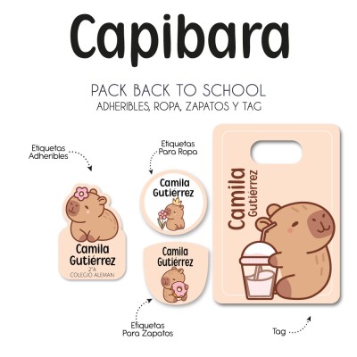 Pack Back to School Capibara