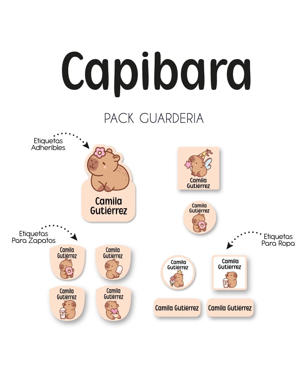 Pack Guardería Capibara | Pack Guarderia Pack Guardería Capibara | Pack Guarderia
