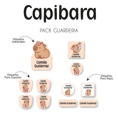 Pack Guardería Capibara Pack Guardería Capibara