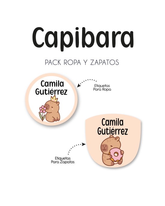 Pack Ropa y Zapatos Capibara | Pack Ropa y Zapatos