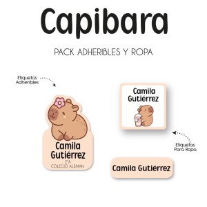 Pack Ropa y Escuela Capibara