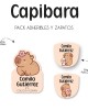 Pack Escuela y Zapatos Capibara | Pack Adheribles y Zapatos