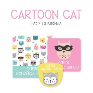 Pack Guarderia Cartoon Cat