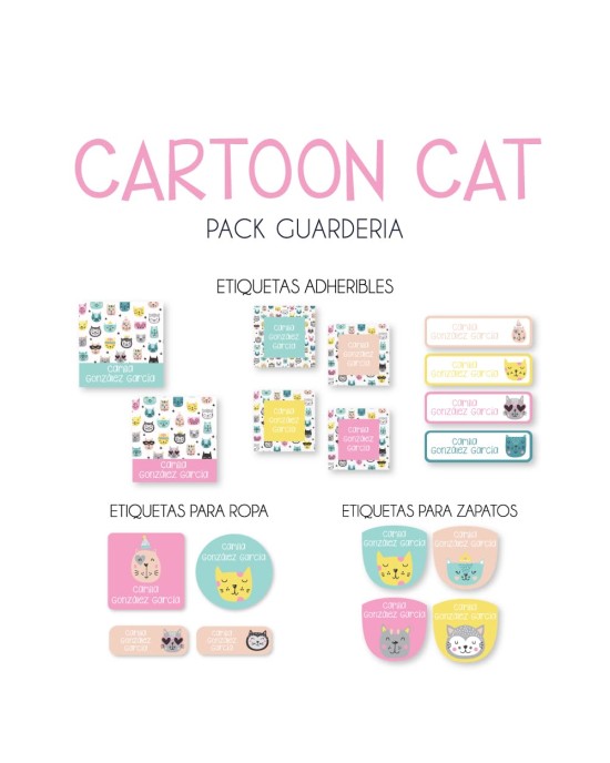 Pack Guarderia Cartoon Cat | Pack Guarderia