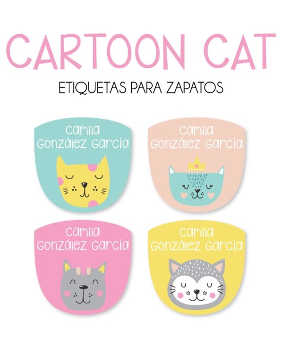 Pack Escuela y Zapatos Cartoon Cat