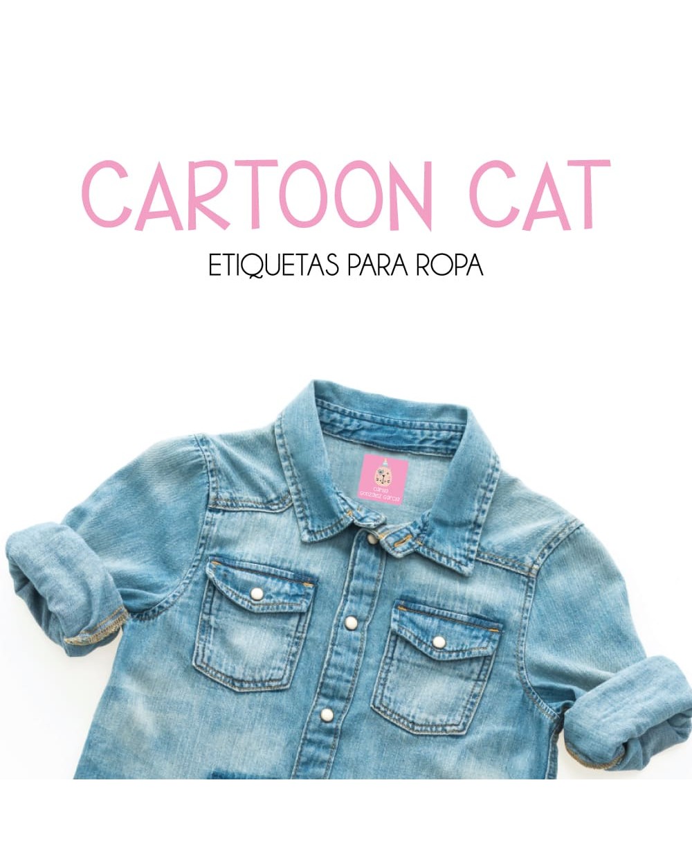 Ropa Cartoon Cat-Etiquetas Para Ropa Ropa Cartoon Cat-Etiquetas Para Ropa