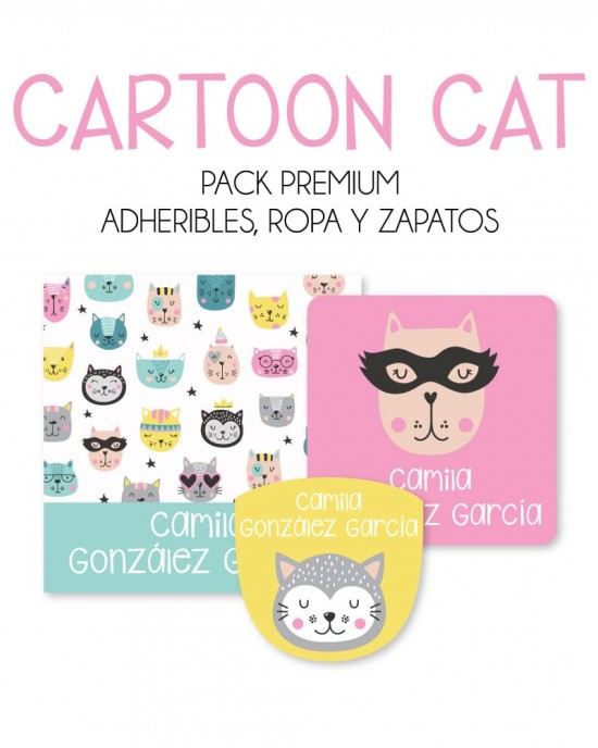 Pack Premium Ropa, Zapatos y Escuela Cartoon Cat | Pack Premium