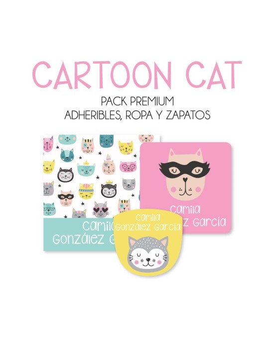 Pack Premium Ropa, Zapatos y Escuela Cartoon Cat | Pack Premium