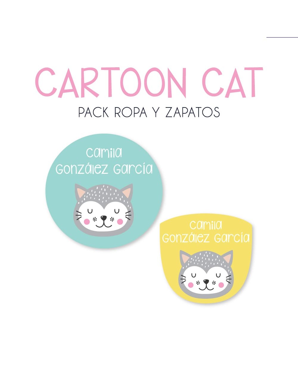 Pack Ropa y Zapatos Cartoon Cat | Pack Ropa y Zapatos