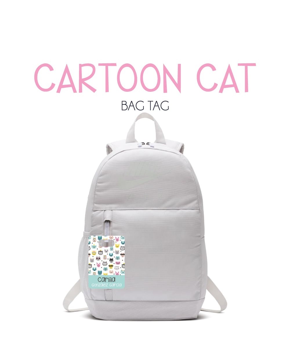 Pack Back to School Cartoon Cat-Pack Back To School