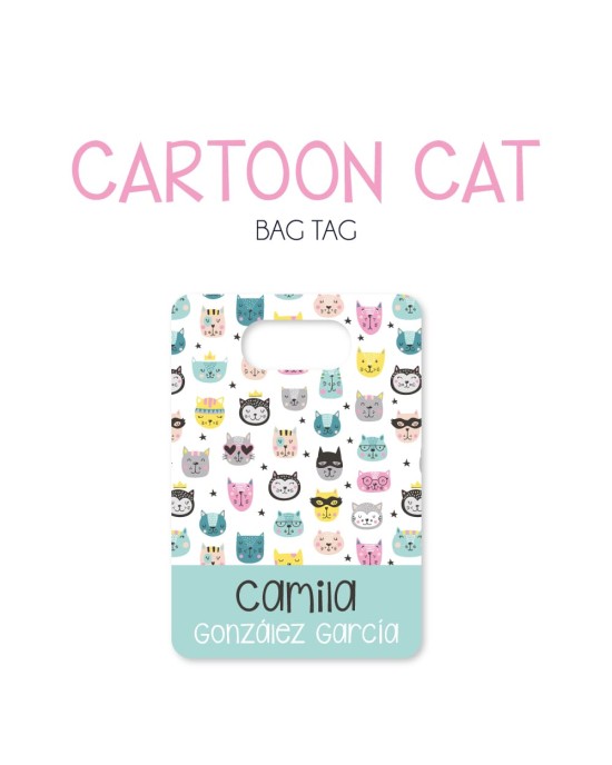 Tag Cartoon Cat | Bag Tags