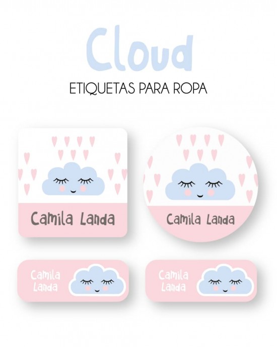 Ropa Cloud-Etiquetas Para Ropa