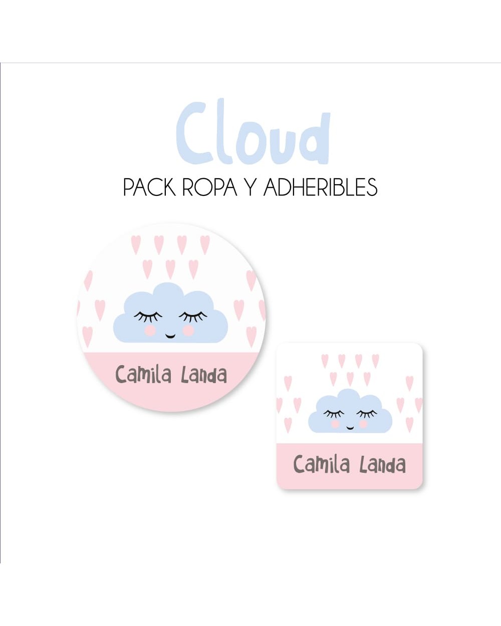 Pack Ropa y Escuela Cloud | Pack Ropa y Adheribles Pack Ropa y Escuela Cloud | Pack Ropa y Adheribles