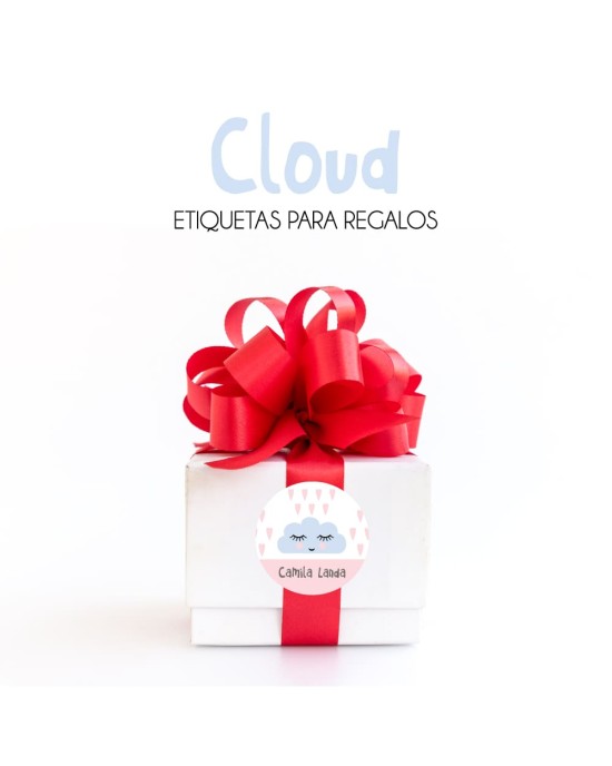 Paquete de etiquetas para Regalo Cloud - Etiquetas Para Regalos