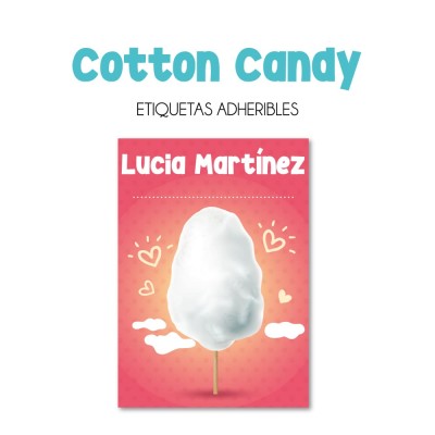 Escuela Adheribles Cotton Candy