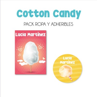 Pack Ropa y Escuela Cotton Candy