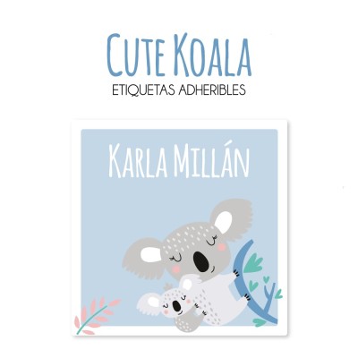 Escuela Adheribles Cute Koala