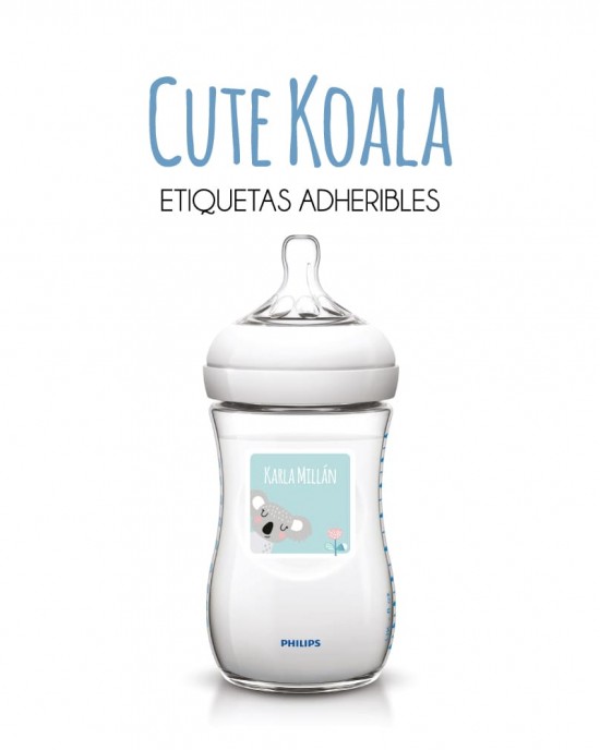 Guarderia Cute Koala-Etiquetas Para Guarderia