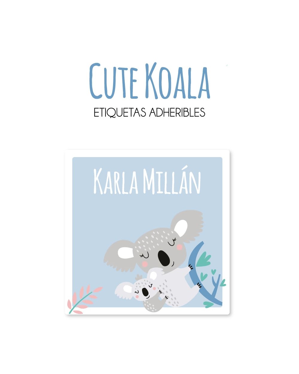 Guarderia Cute Koala-Etiquetas Para Guarderia Guarderia Cute Koala-Etiquetas Para Guarderia