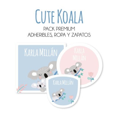 Pack Premium Ropa, Zapatos y Escuela Cute Koala
