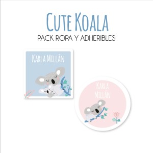 Pack Ropa y Escuela Cute Koala