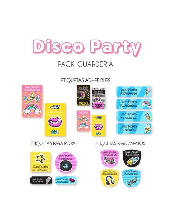 Pack Guardería Disco Party | Pack Guarderia