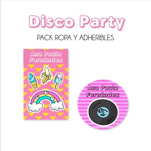 Pack Ropa y Escuela Disco Party