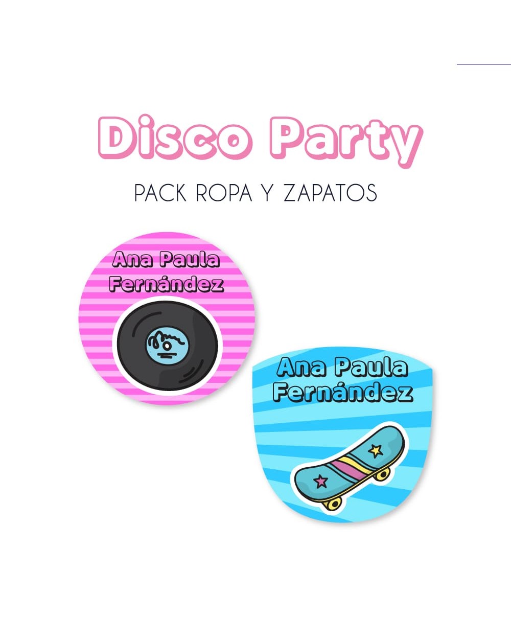 Pack Ropa y Zapatos Disco Party | Pack Ropa y Zapatos