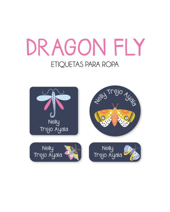 Ropa Dragon Fly-Etiquetas Para Ropa