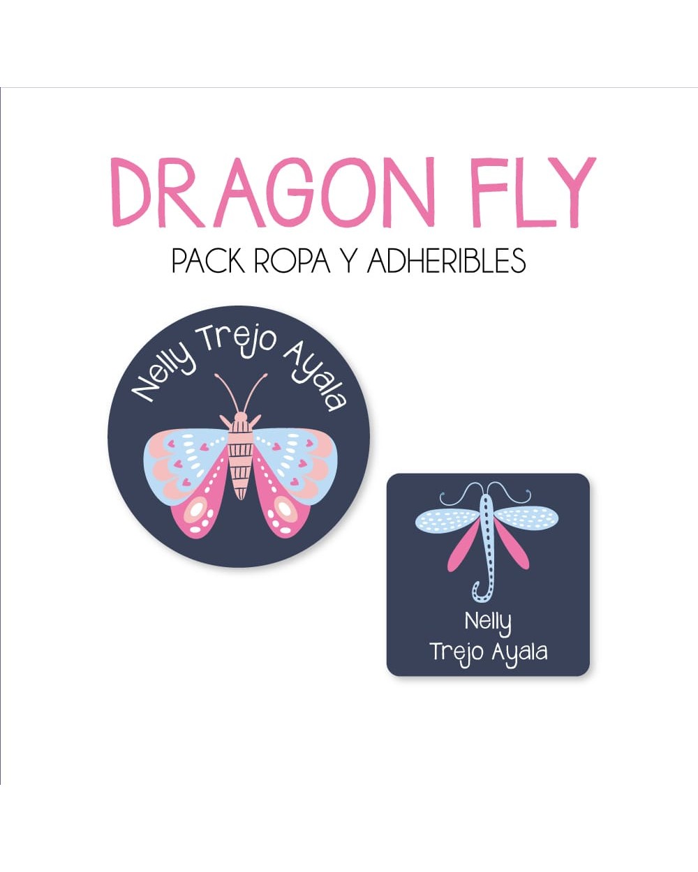 Pack Ropa y Escuela Dragon Fly | Pack Ropa y Adheribles