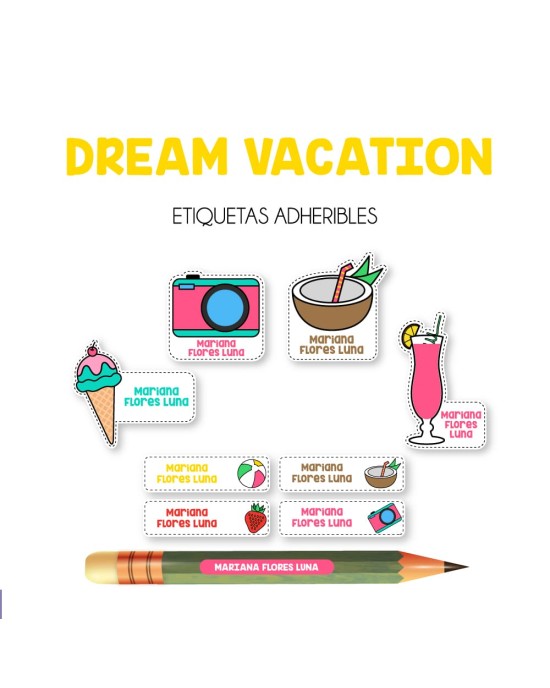 Pack Escuela y Zapatos Dream Vacation | Pack Adheribles y Zapatos